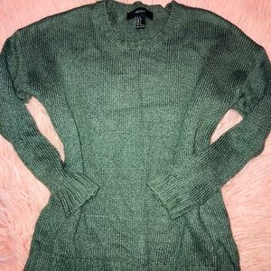 forever 21 green sweater